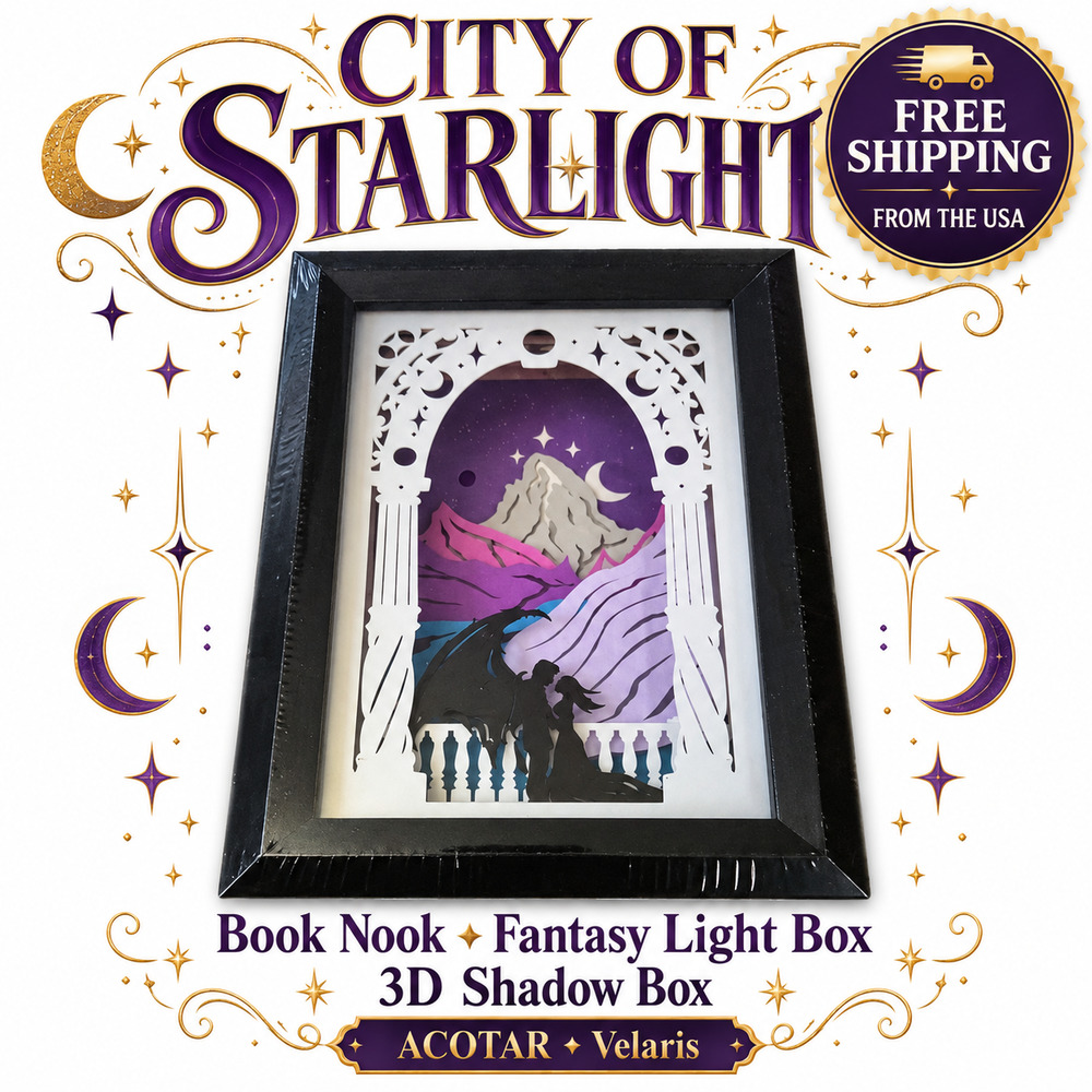City of Starlight Book Nook ACOTAR Velaris Fantasy Light Box 3D Shadow Box Decor